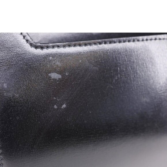 Yves Saint Laurent  Uptown Envelope Smooth Shiny Calfskin Leather Pouch Black - Picture 11 of 13